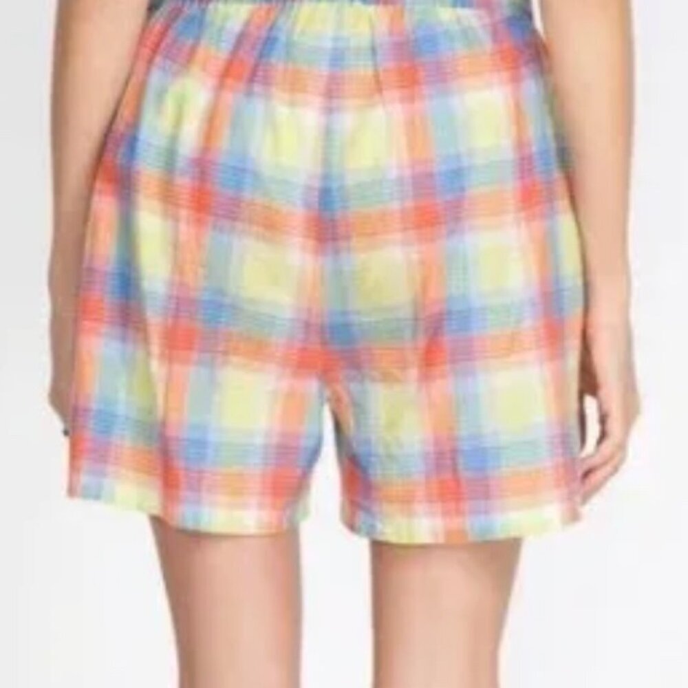 Johnny Was Workshop Delacey Paperbag Plaid Women's Shorts Small NWT Retail $108 - Picture 2 of 12